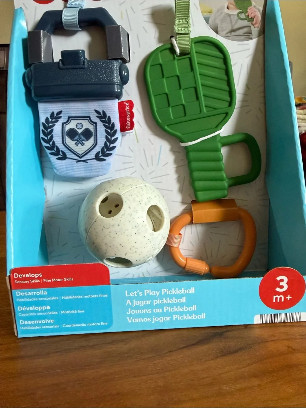 Brand New- Fisher-Price Let's Play Pickleball Baby Toy - NWT!